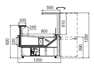 Схема холодильной витрины Missouri АC 120 deli RS A