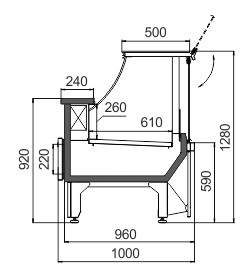 Схема холодильной витрины Missouri MC 100 deli PS M/A